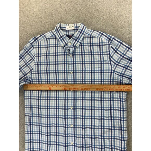 Vineyard Vines Classic Fit Plaid Long Sleeve Button Down Shirt (Men's Large) - Picture 8 of 12
